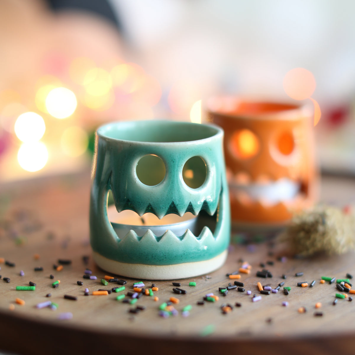 Mini Autumn Ceramic Lantern