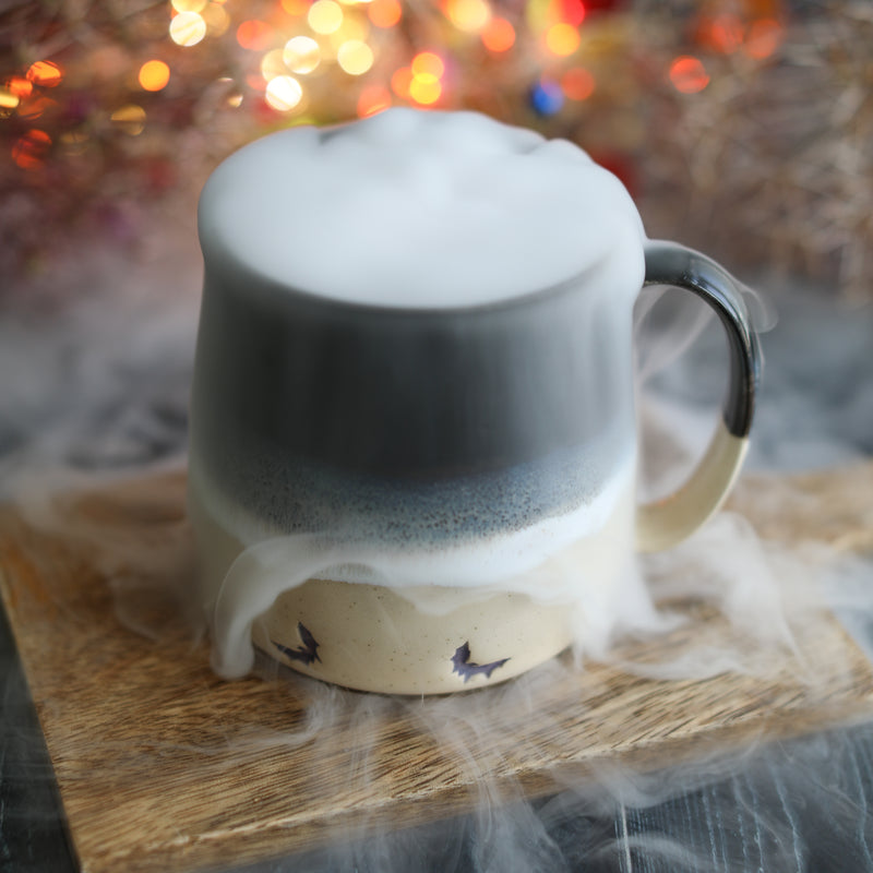 Drippy Autumn Bat Handmade Mug