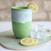 Pea Green Ceramic Cups