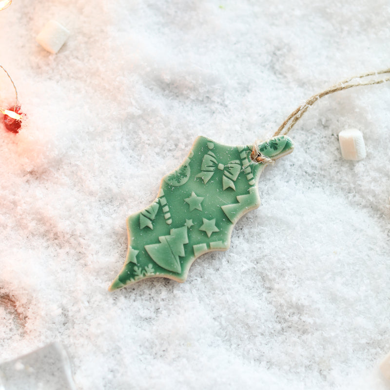 Holly Christmas Tree Decoration