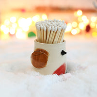Ceramic Robin Match Pot