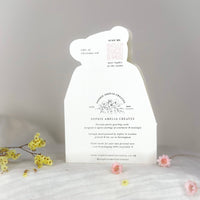 Christmas ted die-cut card