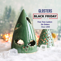 Holly Ceramic Christmas Tree Lantern