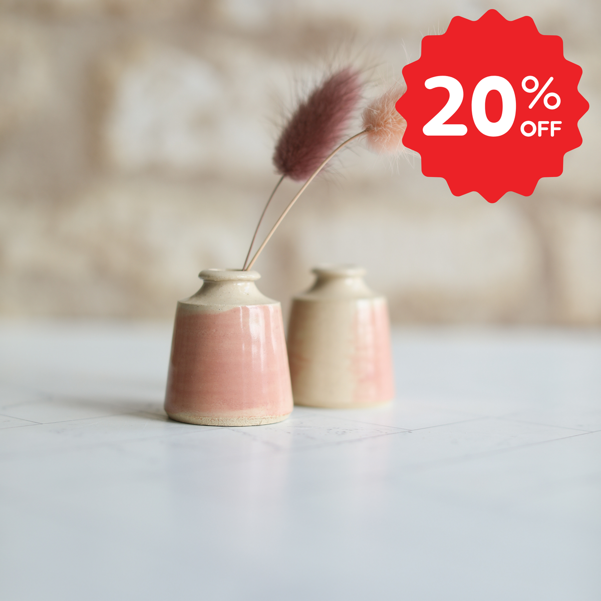 Soft Coral Mini Vase
