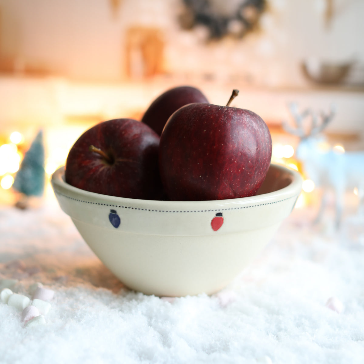 Ceramic Christmas Lights Bowl