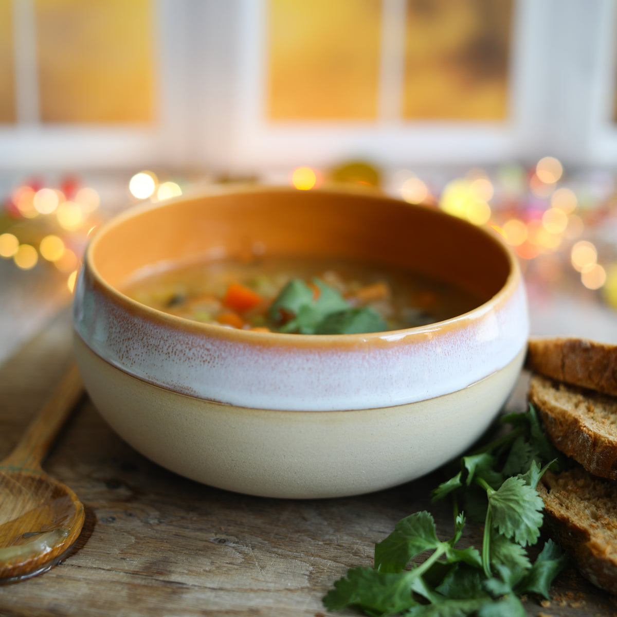 Autumn Acorn Soup Bowl