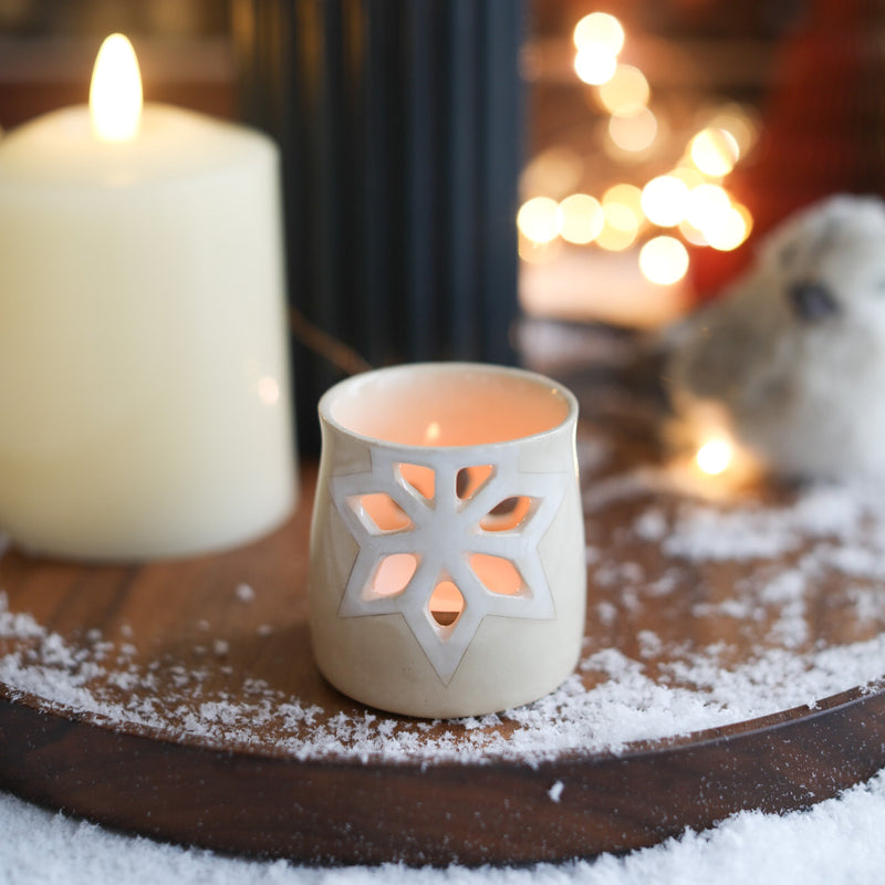 Snowflake Ceramic Lantern