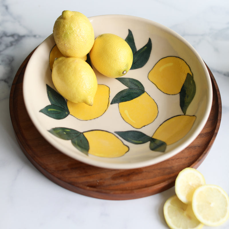 A lemon bowl from Glosters.