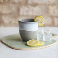 Seafoam Grey Ceramic Cups