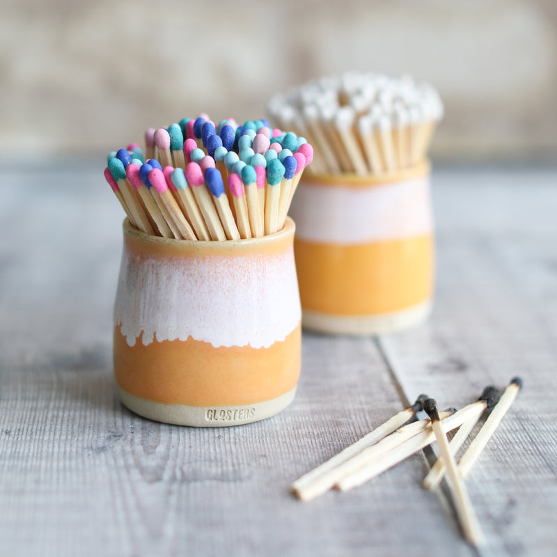 Mustard Yellow Match Holder