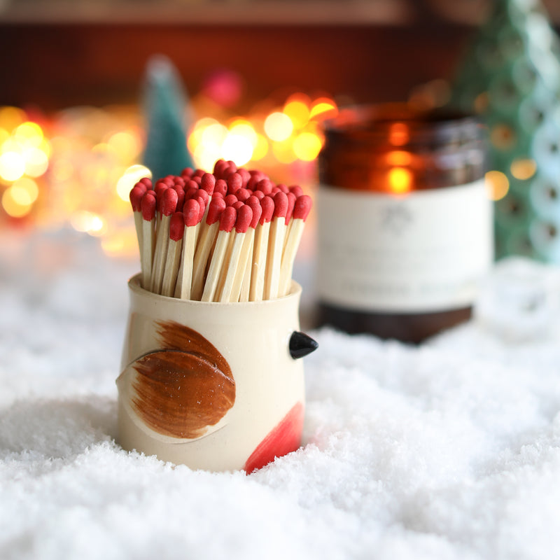 Ceramic Robin Match Pot
