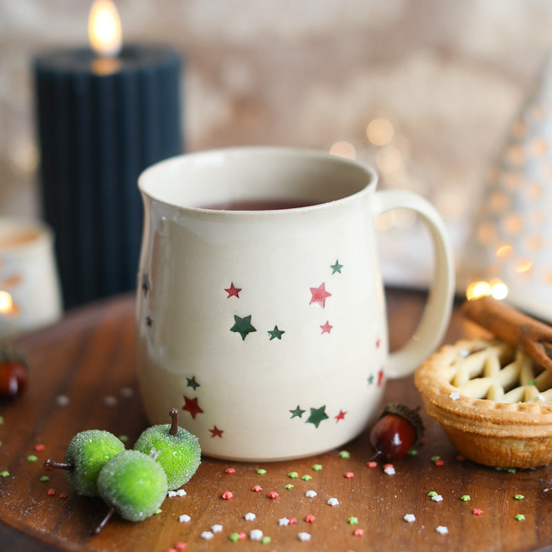 Christmas Star Handmade Mug