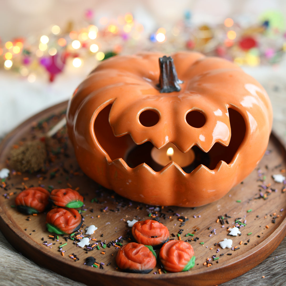 Small Jack Ceramic Pumpkin