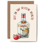 Festive Spirit Card - Holiday Card