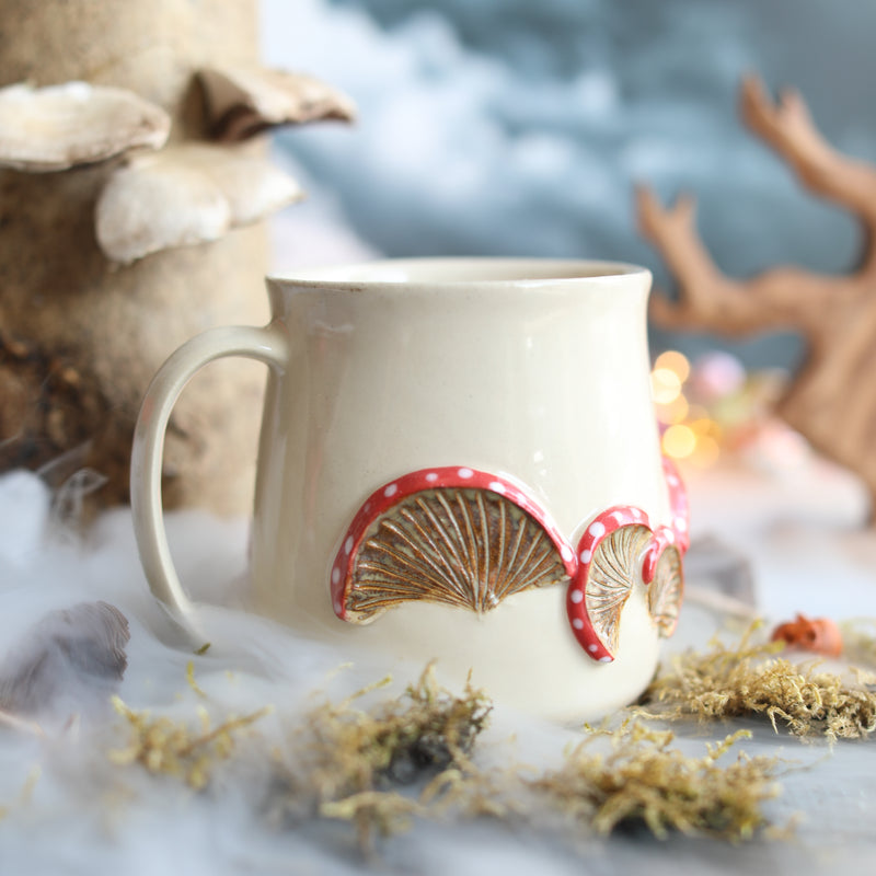 A mushroom mug from Glosters.