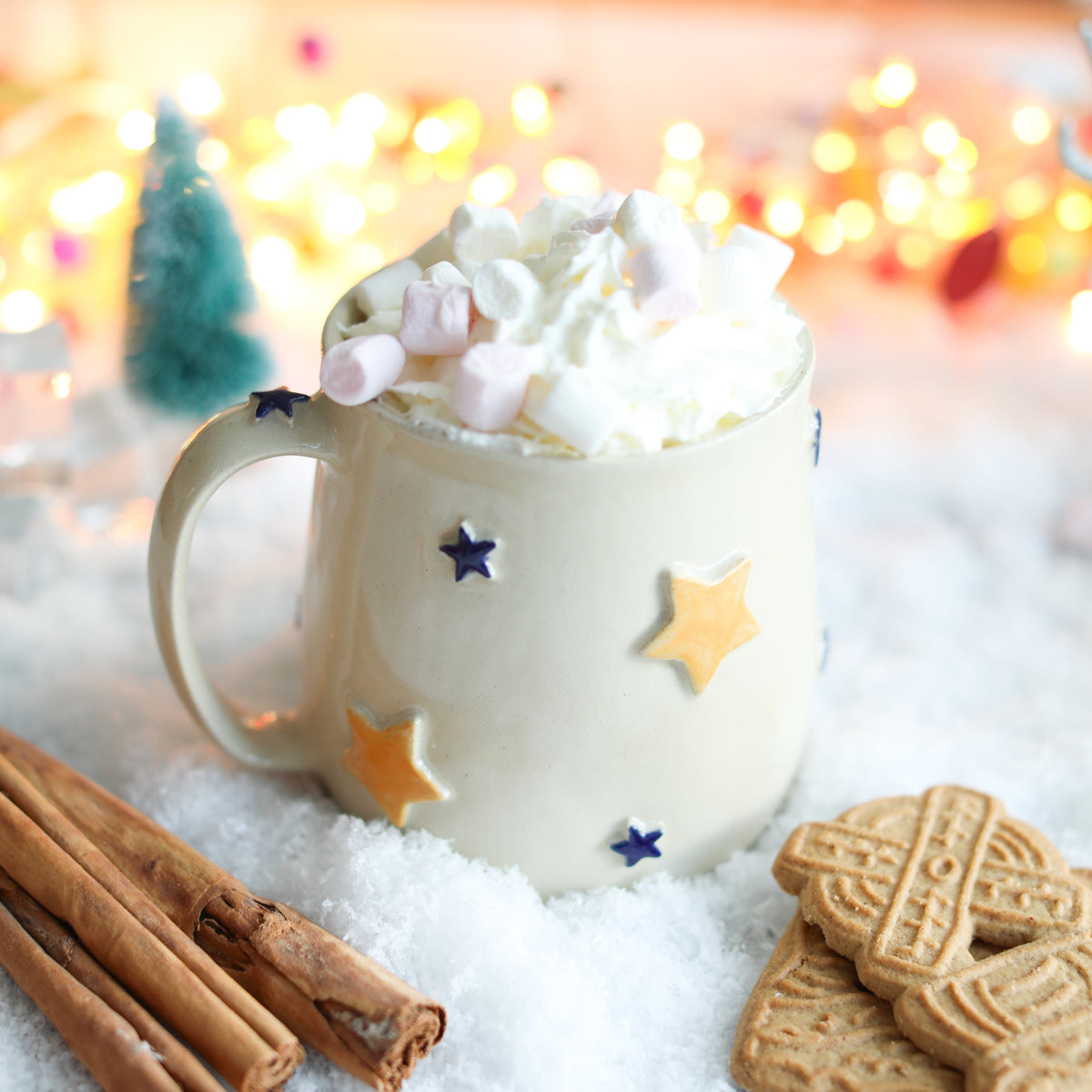 Christmas Star Handmade Mug
