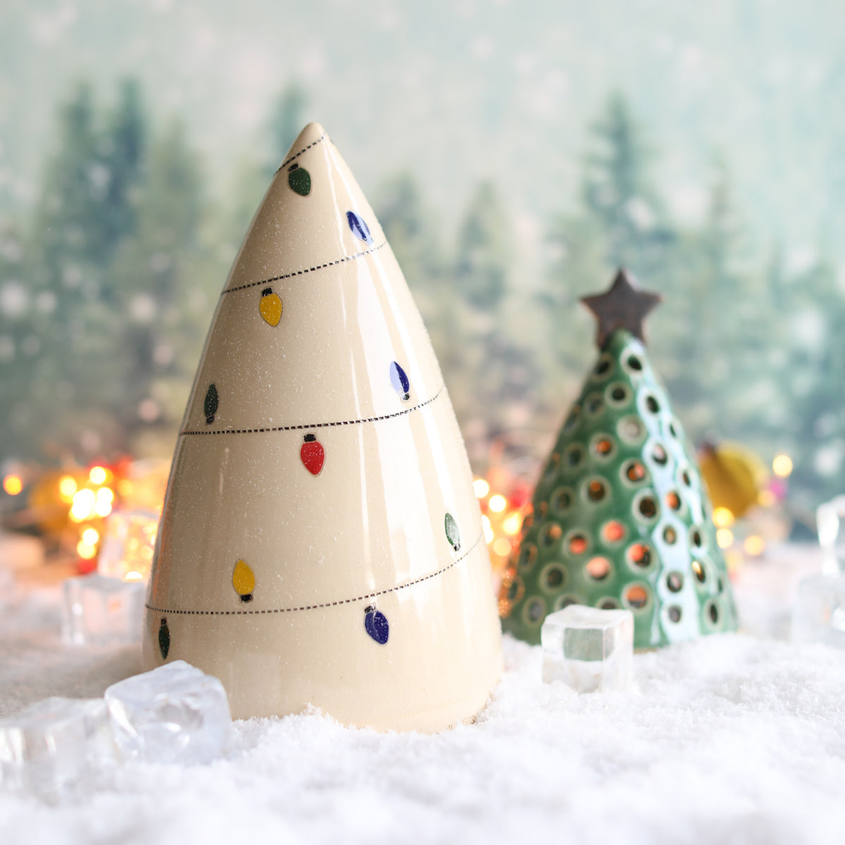 Lights Ceramic Christmas Tree Decoration