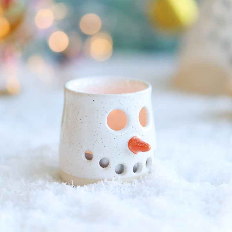 Ceramic Snowman Lantern from Glosters