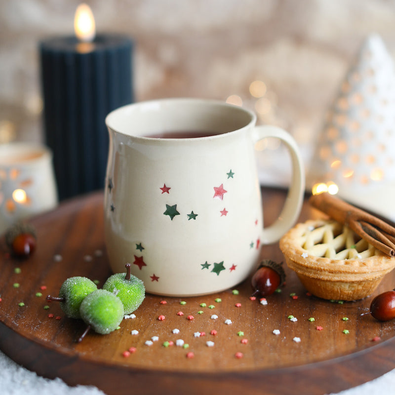Christmas Star Handmade Mug