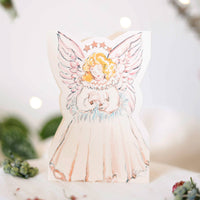 Peaceful Angel die-cut Christmas card