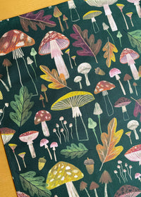 Mushrooms Tea Towel / Cotton Dish Towel / Kitchen Towel