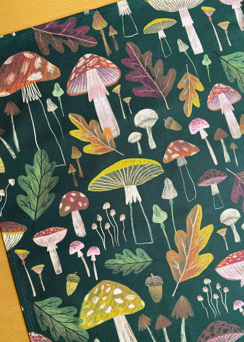 Mushrooms Tea Towel