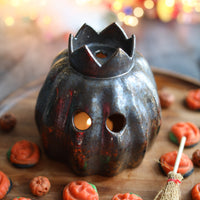 Ceramic Autumn Pumpkin Lantern - Magda