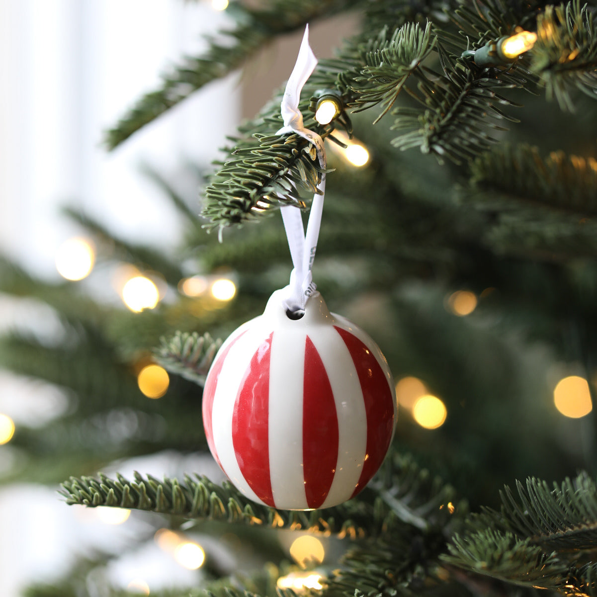Porcelain Christmas Baubles from Glosters