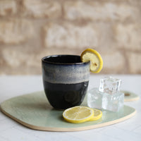 Stormy Seas Black Ceramic Cups