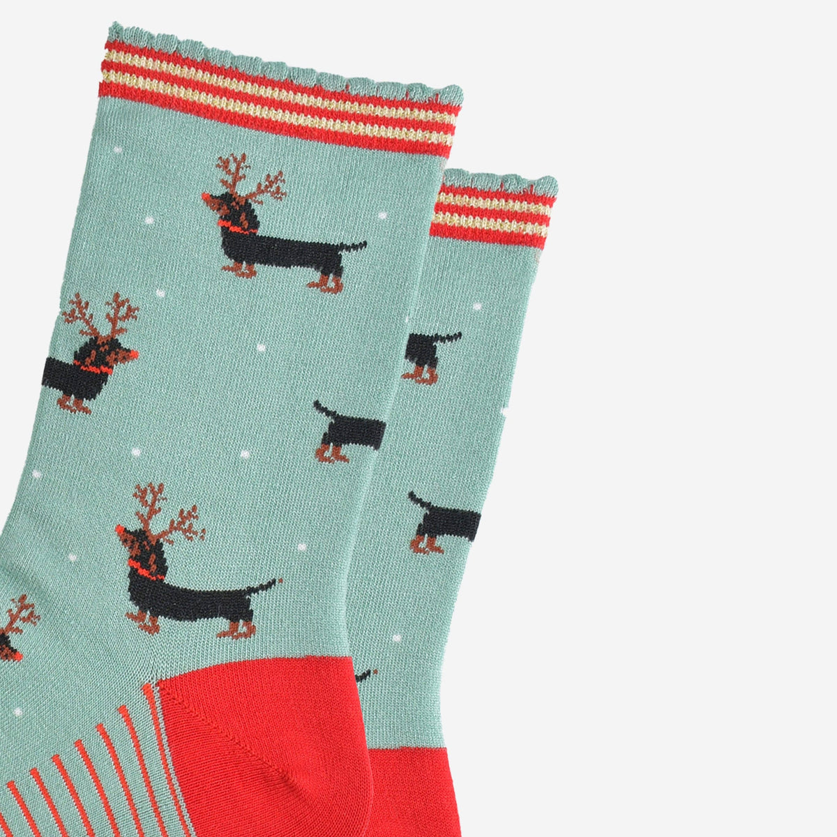 Sausage Dog Reindeer Socks