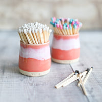 Coral Pink Match Holder