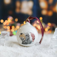 Frank and Roy Ceramic Bauble