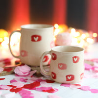 Valentines Flag mug and muglet from Glosters