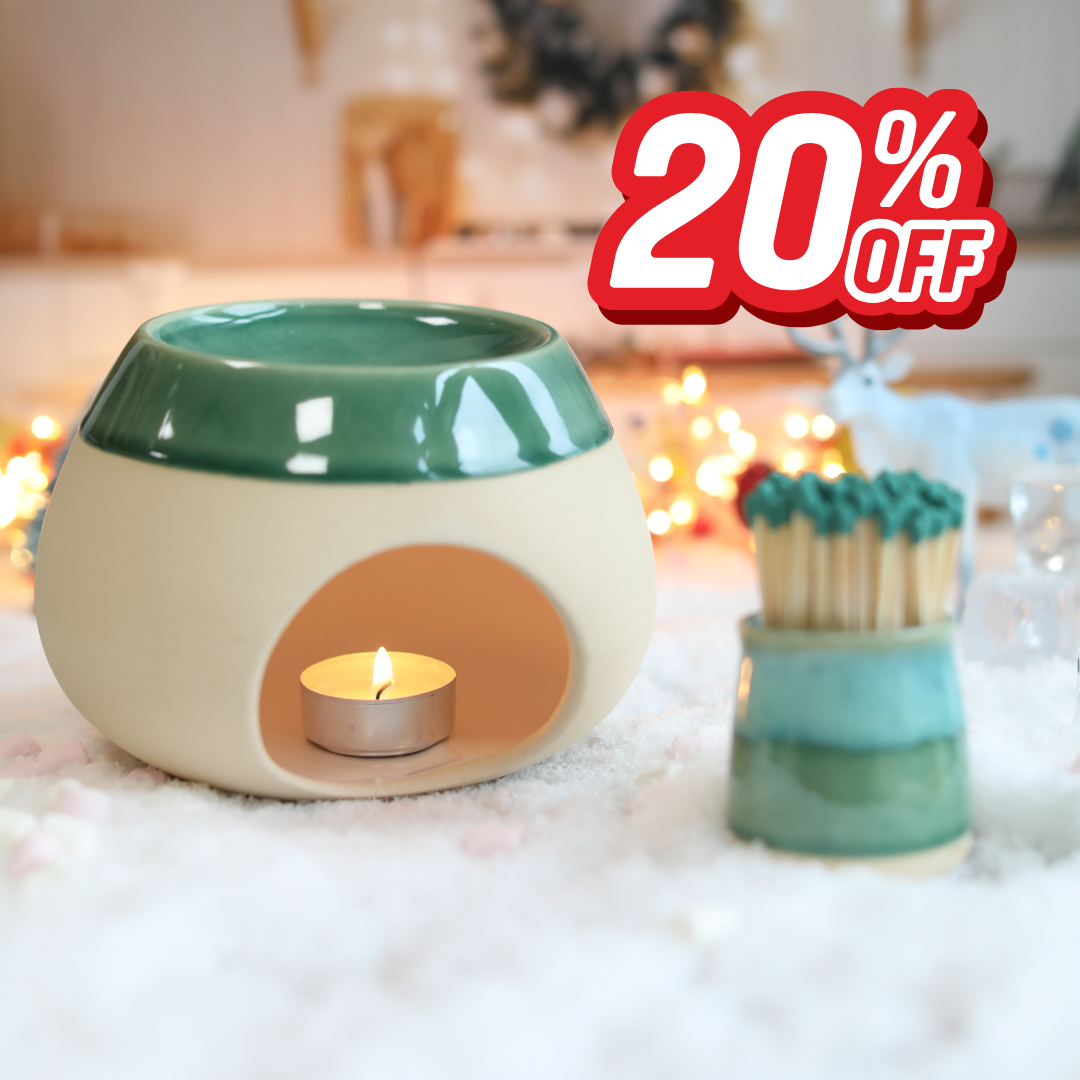 Festive Wax Melt Burner Gift Set