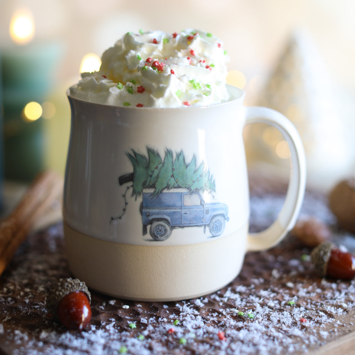 ‘Driving Home For Christmas’  Handmade Mug