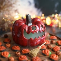 Ceramic Autumn Pumpkin Lantern - Pedur