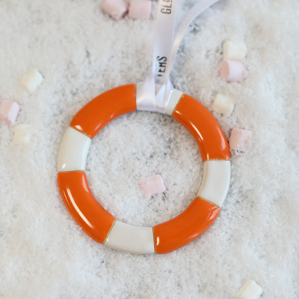 Life Ring Ceramic Tree Ornament