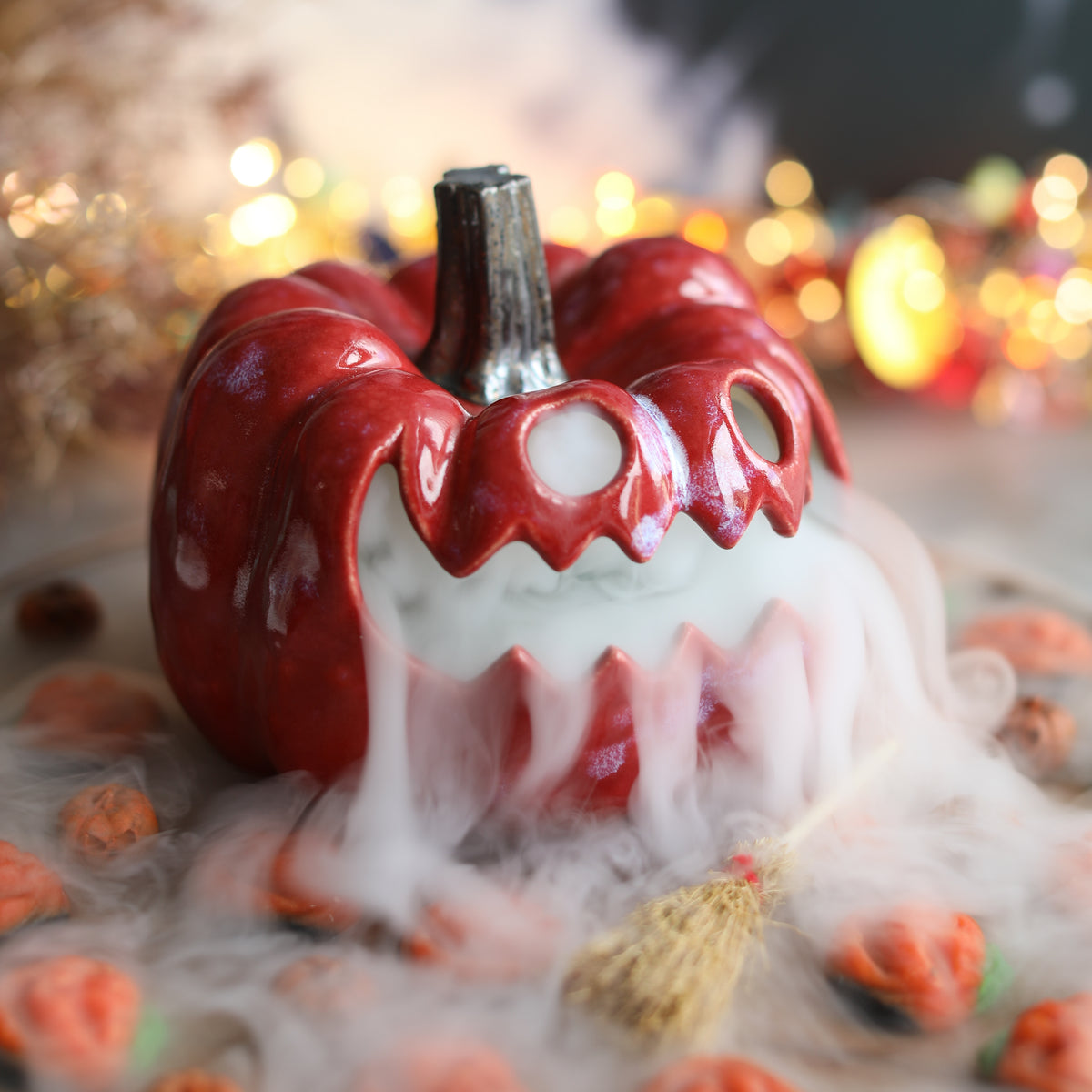 Ceramic Autumn Pumpkin Lantern - Pedur