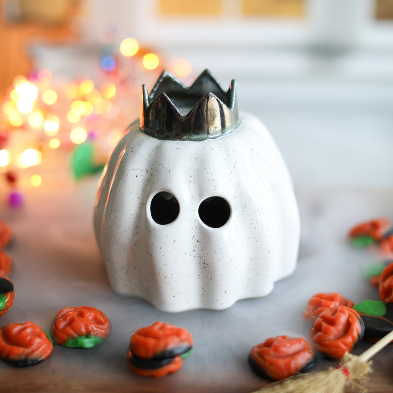 Ceramic Autumn Pumpkin Lantern - Magda
