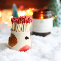 Ceramic Robin Match Pot