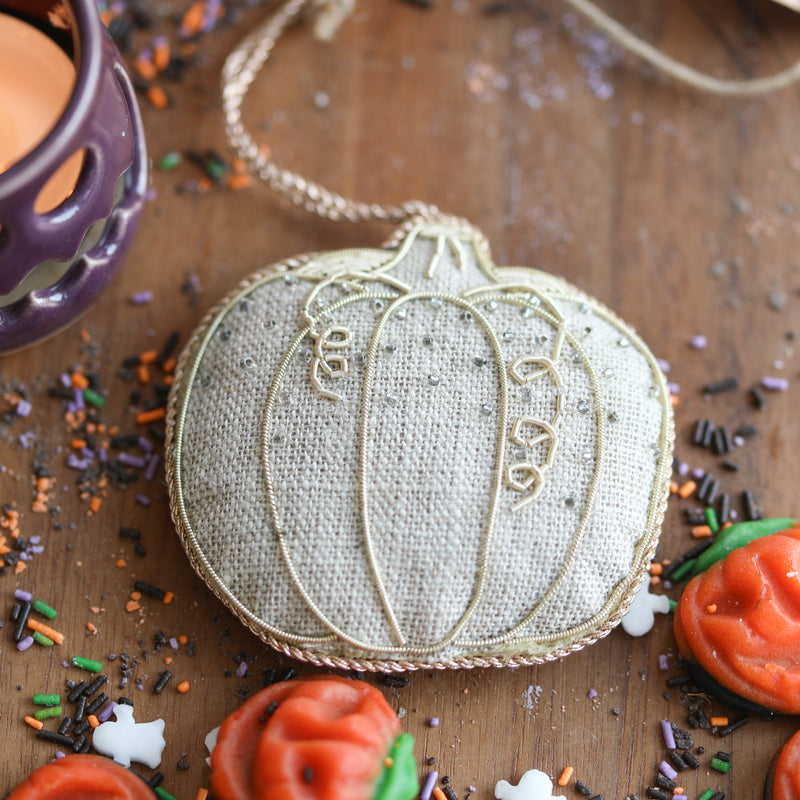 Linen Pumpkin Decoration