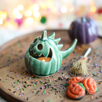 Ceramic Autumn Pumpkin Lantern - Gilbert