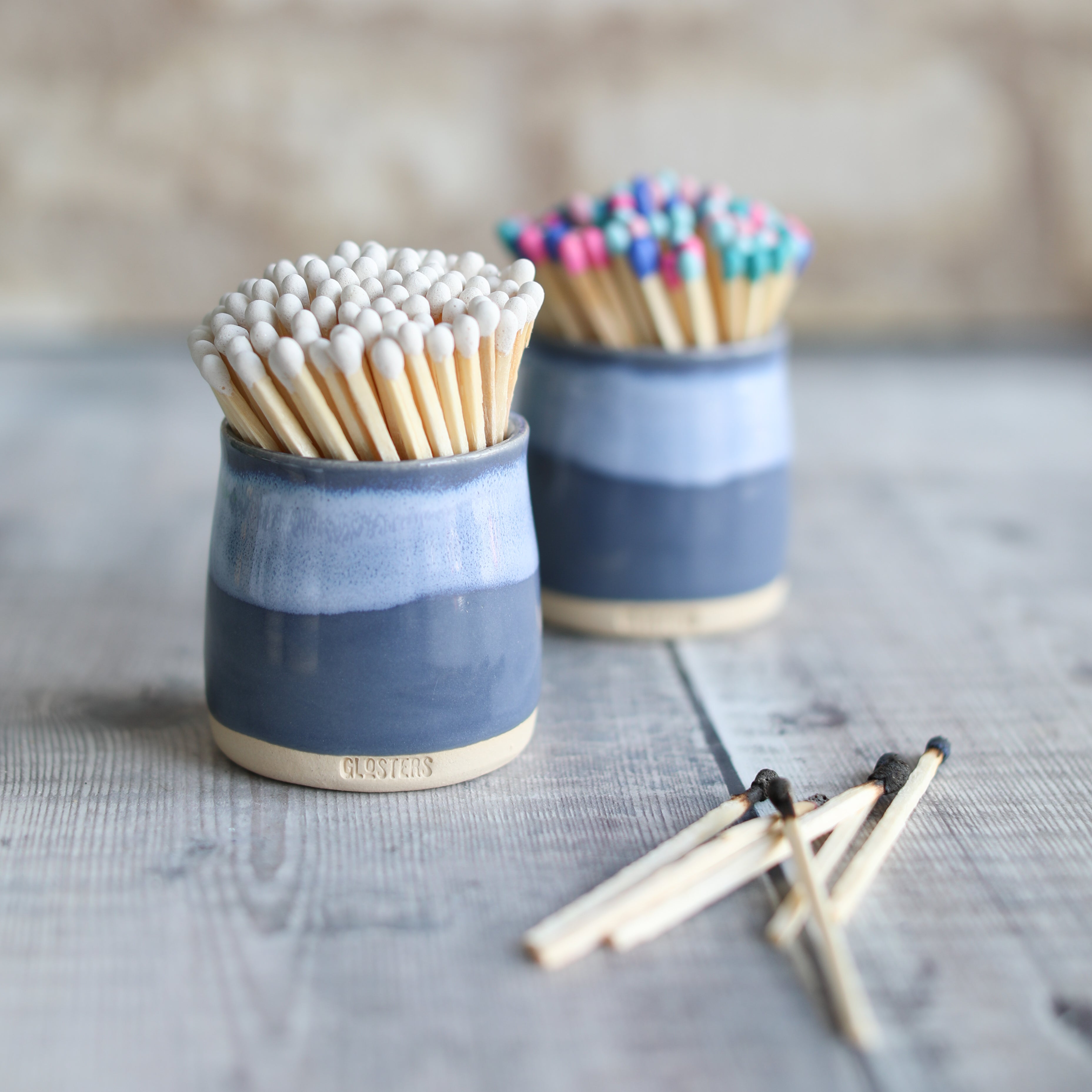 Midnight Blue Match Holder