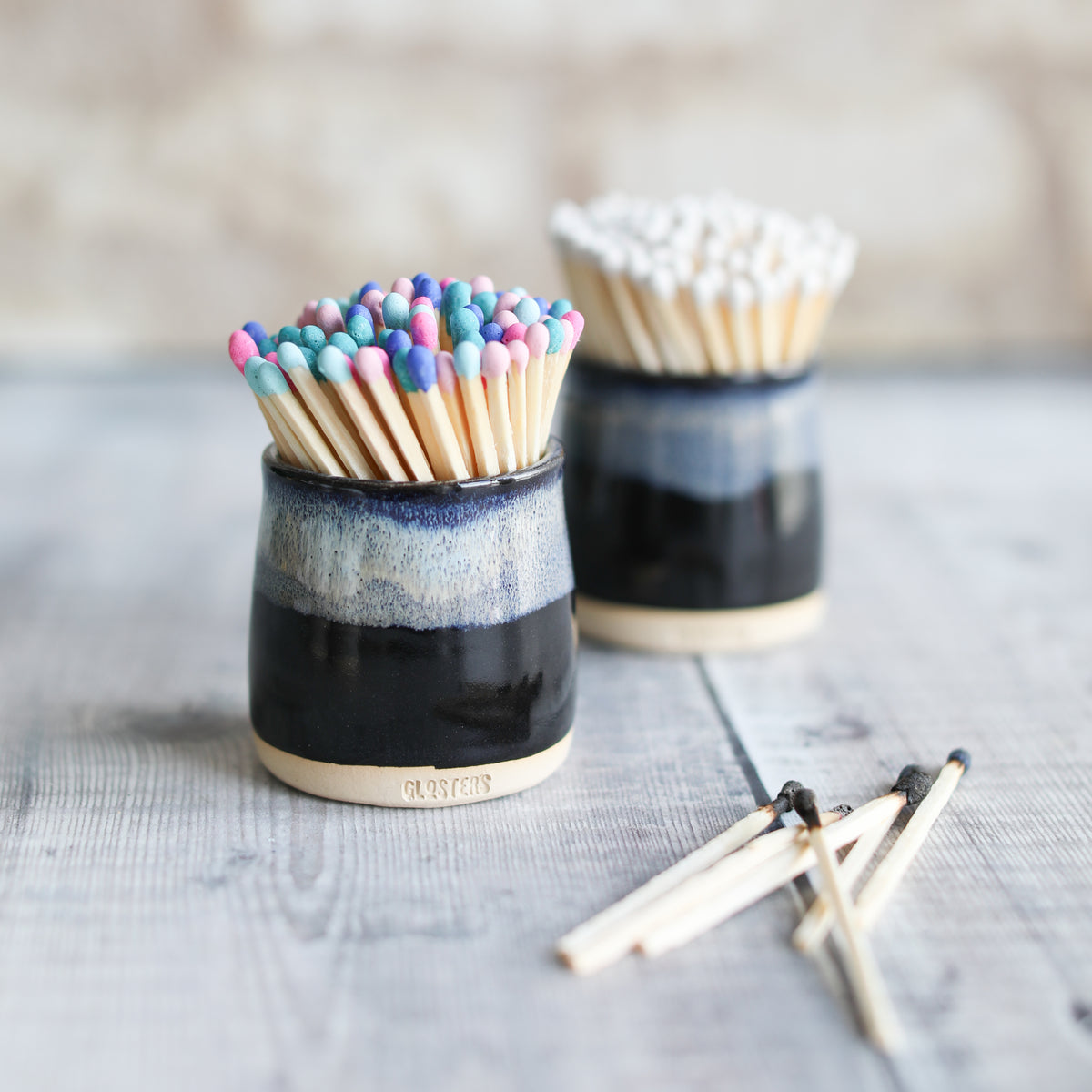 Stormy Seas Black Match Holder