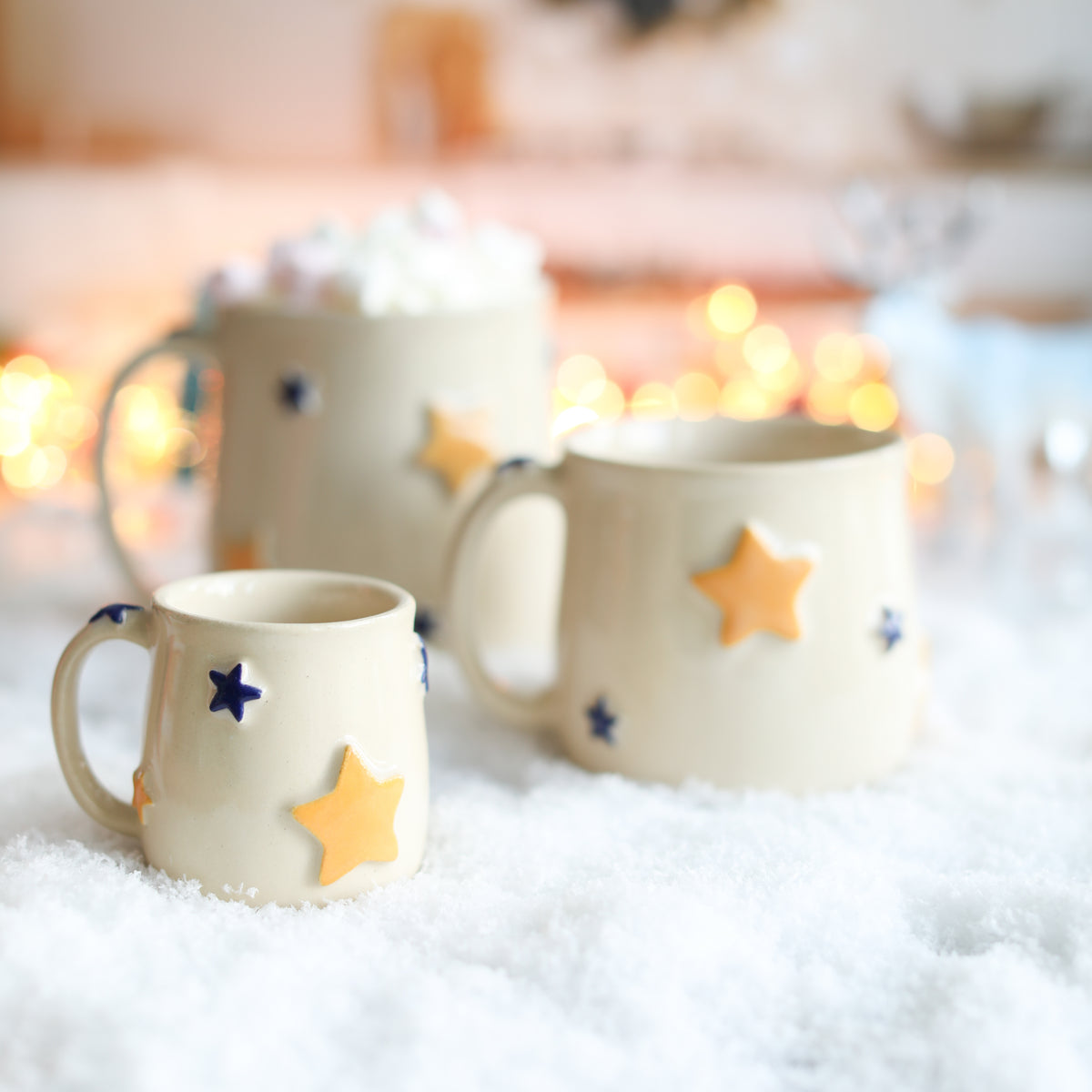 Christmas Star Handmade Mug
