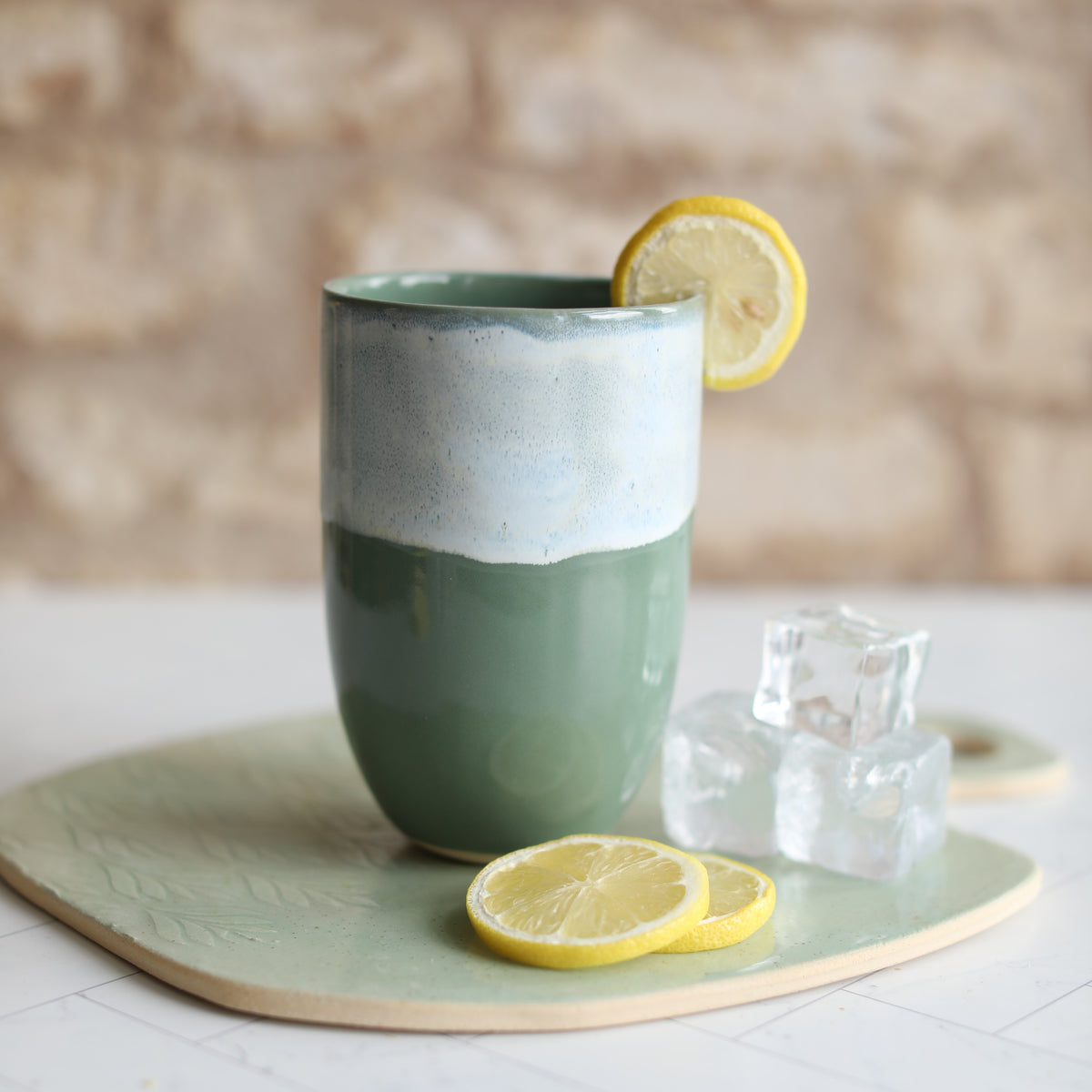 Sage Green Ceramic Cups