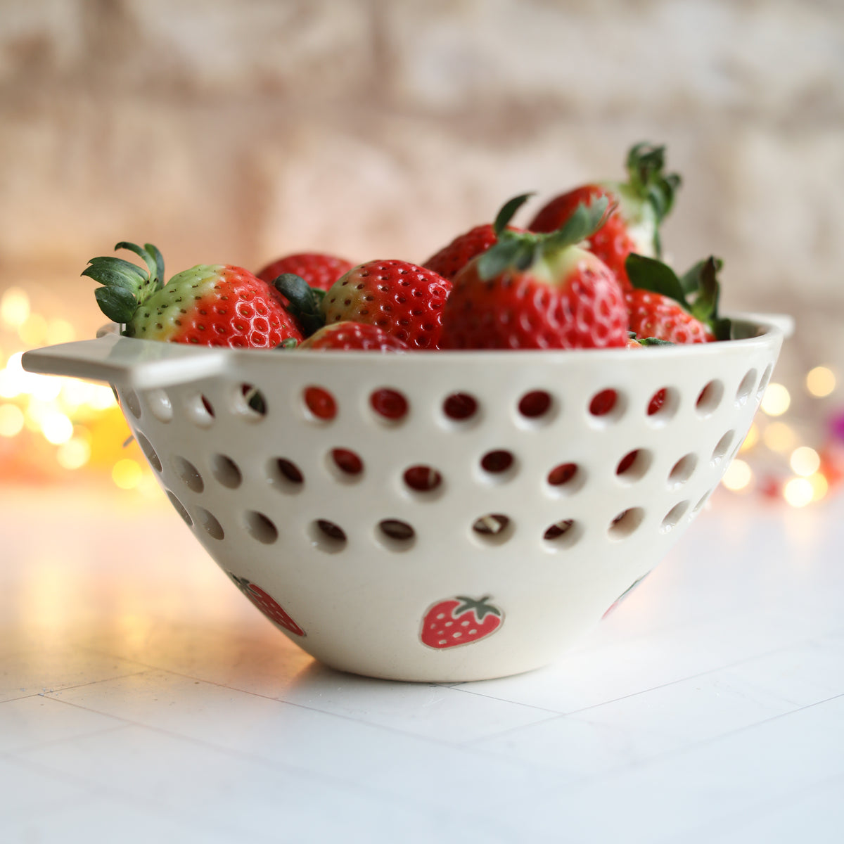 Strawberry Ceramic Berry Bowl