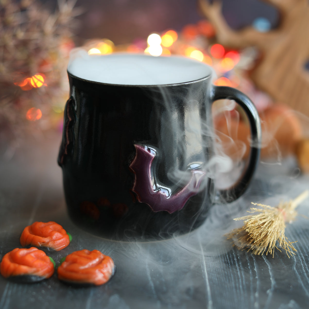 Autumn Bat Handmade Mug