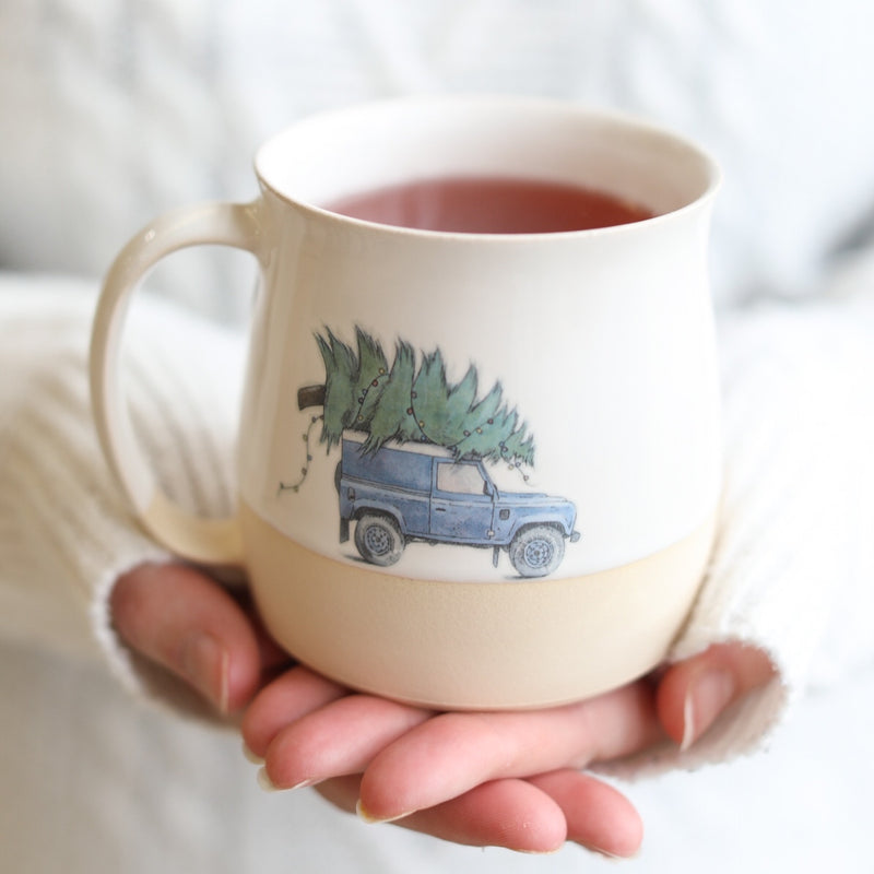 ‘Driving Home For Christmas’  Handmade Mug