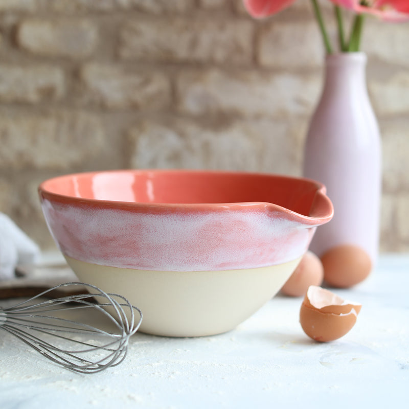 Coral Pink Pouring Bowls